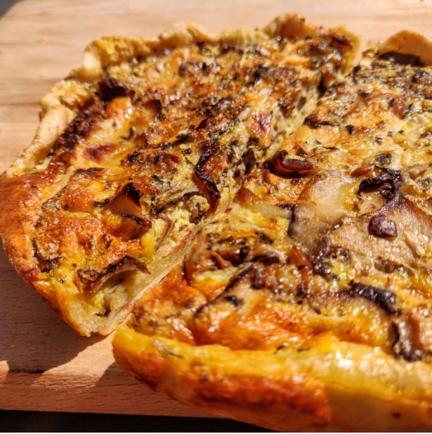 quiche champignons - 2 pers. (400g)